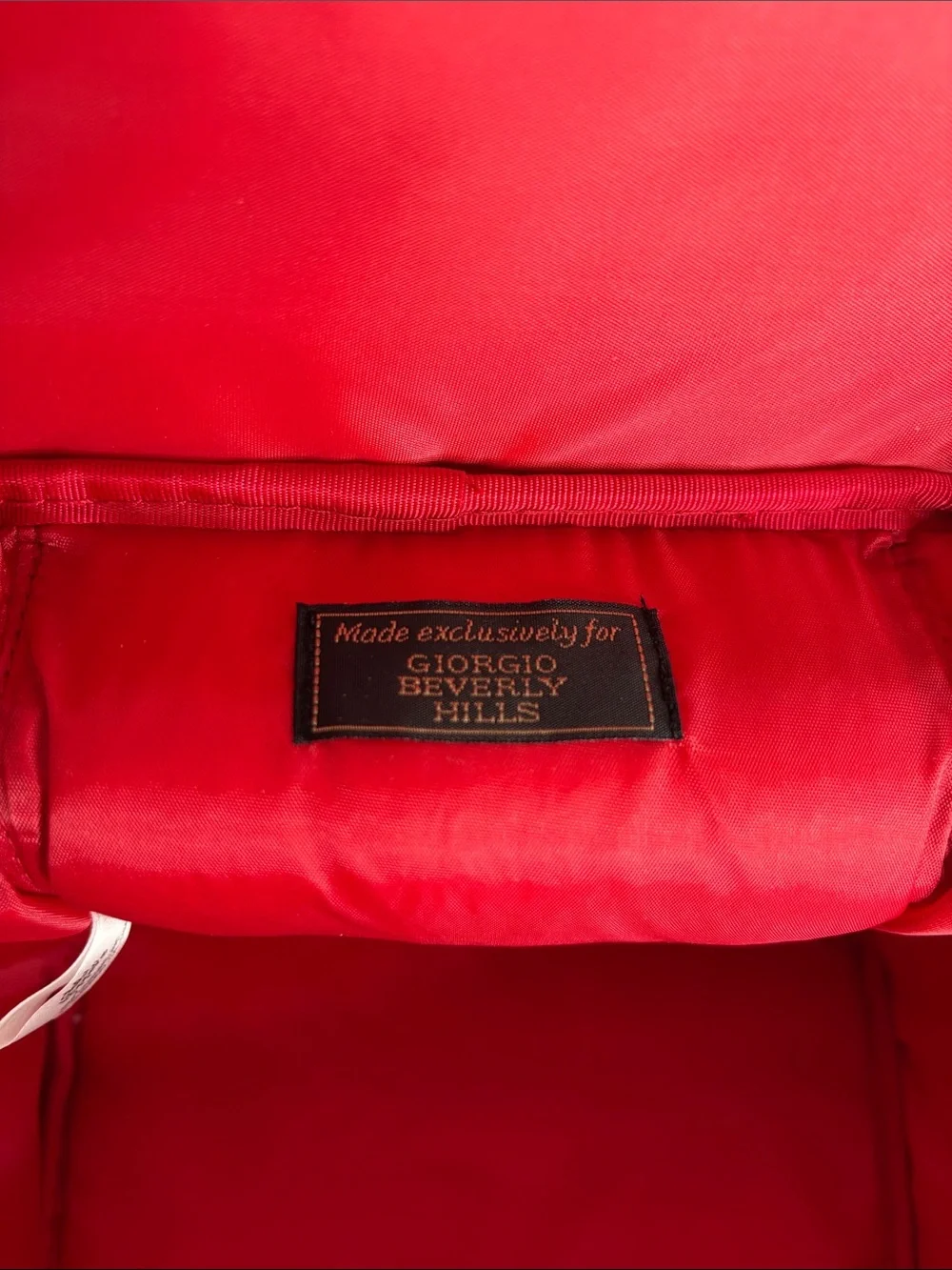 GIORGIO, BEVERLY HILLS SATIN COSMETIC BAG